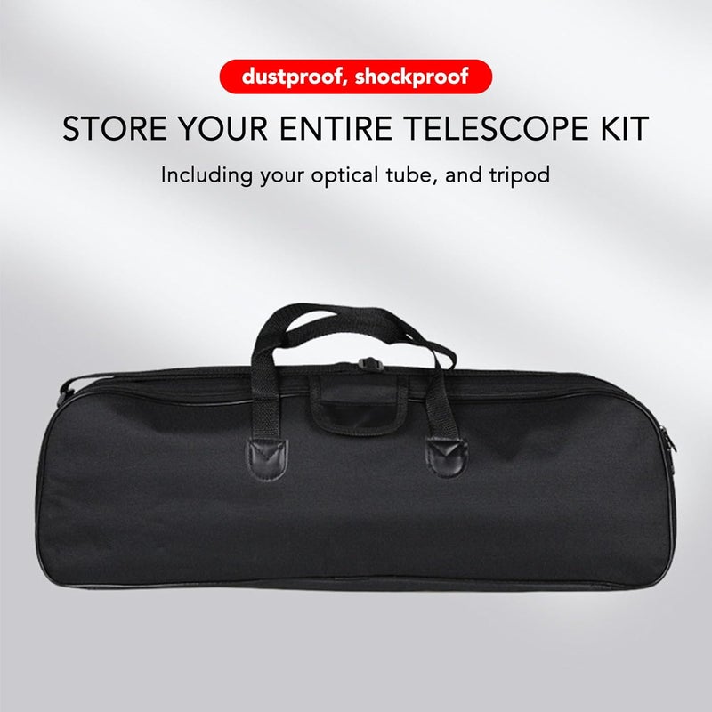 MUNEFE Multipurpose Telescope Bag, Shock Absorbent Telescope Bag, Telescope Large Storage Bag for Telescope Mount Tripod Accessories - Image 2